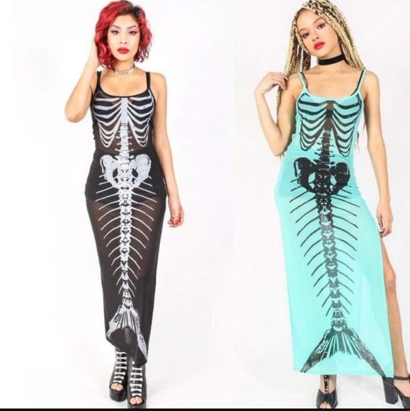 Iron Fist Bone Deep Mesh Maxi Dress NWT - Picture 2 of 4